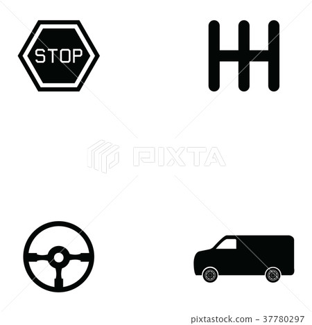driving school icon set driving school icon set 37780297