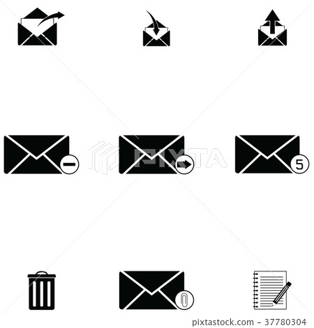 email icons set email icons set 37780304