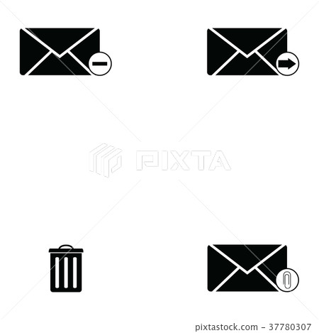 email icons set email icons set 37780307