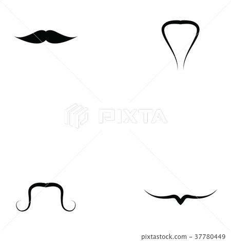 mustache icons set mustache icons set 37780449