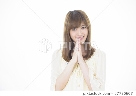 女人年輕女人可愛的肖像 37780607