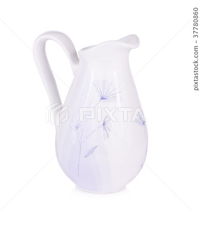 Water jar patterned flower on a white background Water jar patterned flower on a white background 37780860