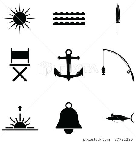 sea icon set sea icon set 37781289