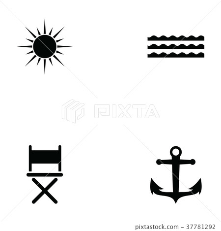 sea icon set sea icon set 37781292