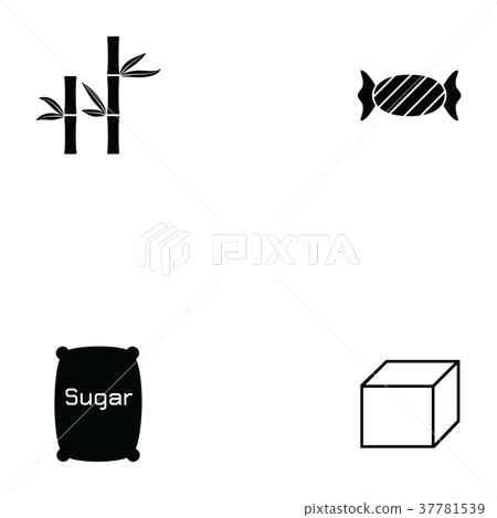 sugar icon set - Stock Illustration [37781539] - PIXTA