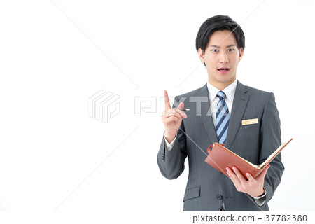 Consultant with a notebook 37782380