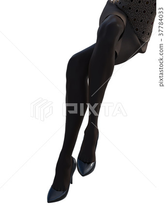 Stocking image Women's leg perming3DCG Illustration material Stocking image Women's leg perming3DCG Illustration material 37784033