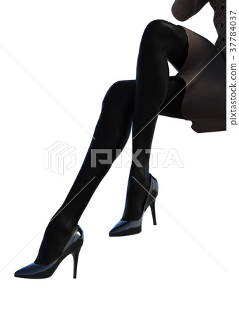 放養圖片女性的腿perming3DCG插圖素材 37784037