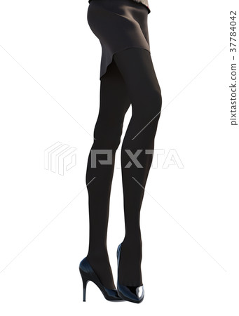 Stocking image Women's leg perming3DCG Illustration material Stocking image Women's leg perming3DCG Illustration material 37784042