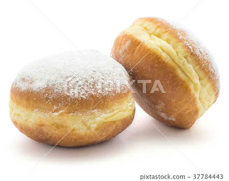 Fresh sufganiyah isolated on white 37784443