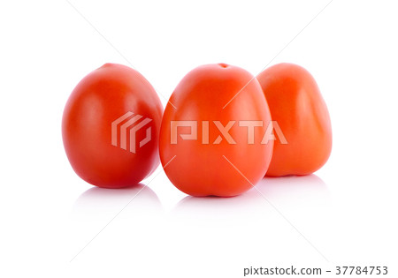 Fresh tomatoes isolated on white background 37784753