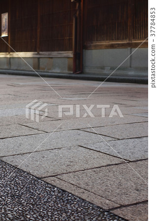 Cobblestone Kanazawa of Higashi teahouse street Cobblestone Kanazawa of Higashi teahouse street 37784853