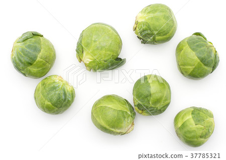 Raw brussels sprout isolated 37785321