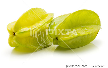 Fresh carambola isolated on white Fresh carambola isolated on white 37785328