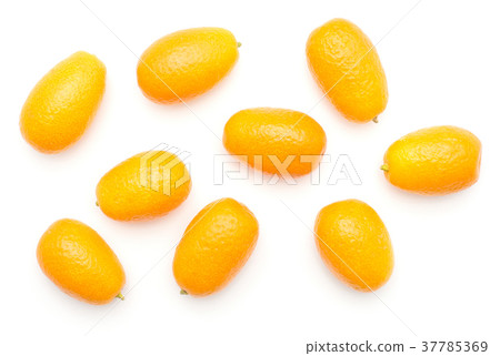 Fresh kumquat isolated on white Fresh kumquat isolated on white 37785369