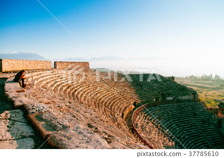 Ruin of ancient Hierapolis Amphi theatre Pamukkale 37785610