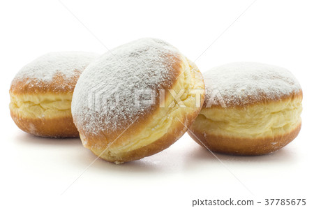 Fresh sufganiyah isolated on white 37785675
