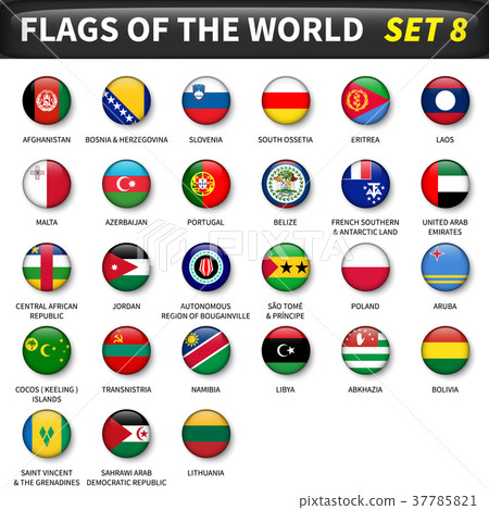 All flags of the world set 8 . All flags of the world set 8 . 37785821