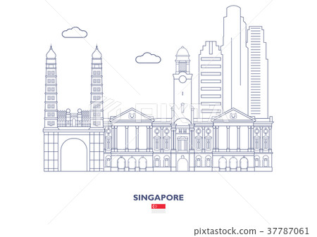 Singapore City Skyline Singapore City Skyline 37787061
