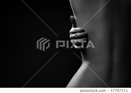 female hugging herself female hugging herself 37787151