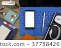 View from the top on smartphone, tablet pc, notes 37788426