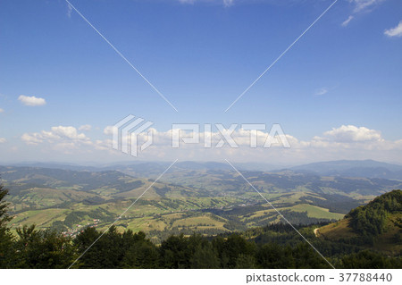 Beautiful mountains landscape in Carpathian. Wide 37788440