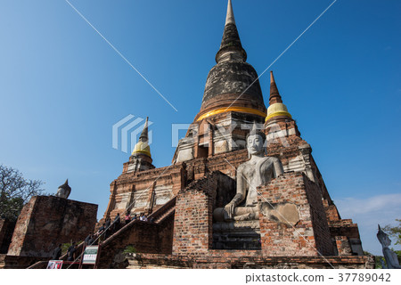 Thailand Ayutthaya Wat Yai Chai Mongkol Thailand Ayutthaya Wat Yai Chai Mongkol 37789042