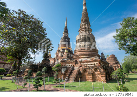 Thailand Ayutthaya Wat Yai Chai Mongkol Thailand Ayutthaya Wat Yai Chai Mongkol 37789045