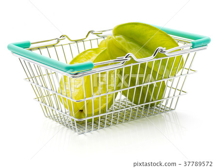 Fresh carambola isolated on white Fresh carambola isolated on white 37789572