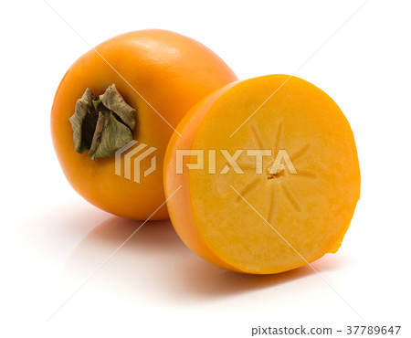 Persimmon sharon isolated on white Persimmon sharon isolated on white 37789647