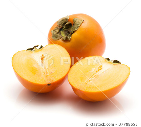 Persimmon sharon isolated on white Persimmon sharon isolated on white 37789653