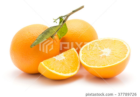 Fresh orange isolated on white Fresh orange isolated on white 37789726