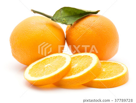 Fresh orange isolated on white Fresh orange isolated on white 37789728