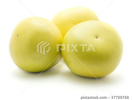 Fresh raw pamelo isolated on white Fresh raw pamelo isolated on white 37789788