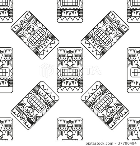 seamless pattern ancient American ornaments seamless pattern ancient American ornaments 37790494