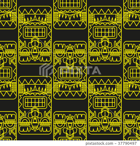 seamless pattern ancient American ornaments seamless pattern ancient American ornaments 37790497