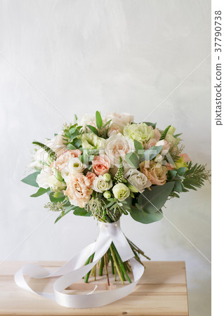 Bridal bouquet. A simple bouquet of flowers and 37790738