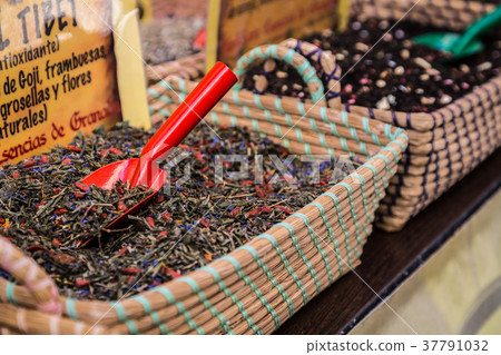 Spices Store at the Oriental Market in Granada 37791032