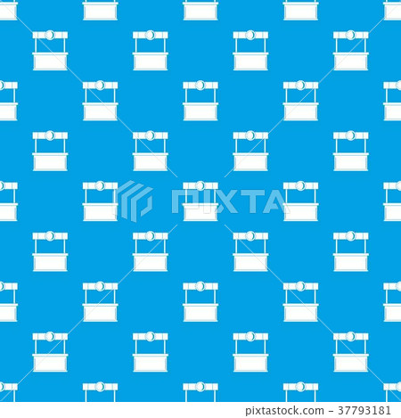 Shopping counter pattern seamless blue 37793181