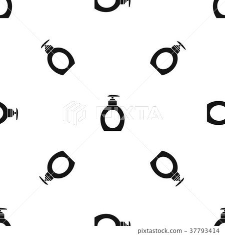 Liquid soap pattern seamless black 37793414