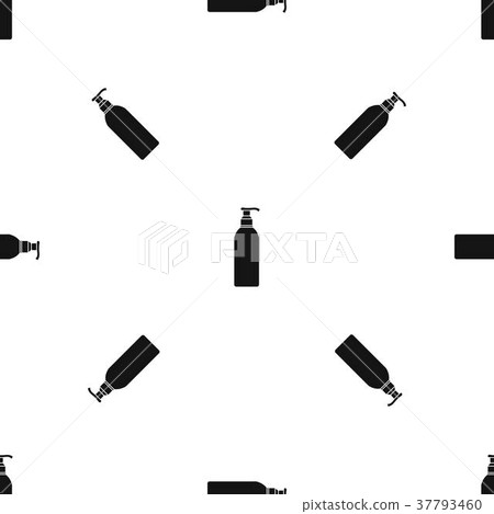 Cosmetic bottle pattern seamless black Cosmetic bottle pattern seamless black 37793460