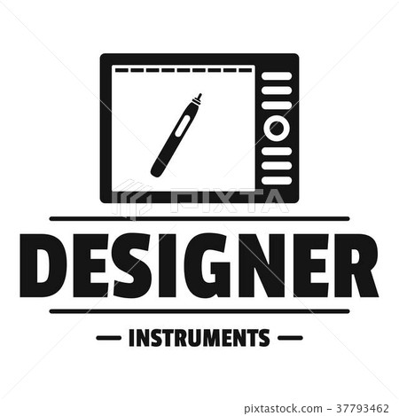 Designer shop logo, simple black style Designer shop logo, simple black style 37793462