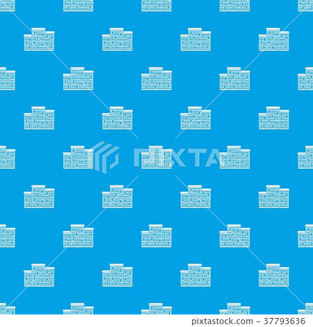 Houses pattern seamless blue Houses pattern seamless blue 37793636