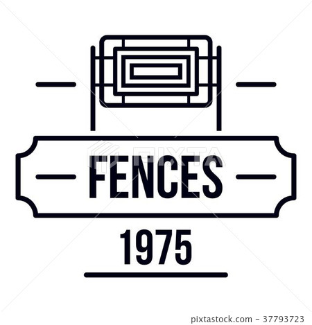 Fence modern logo, simple black style Fence modern logo, simple black style 37793723