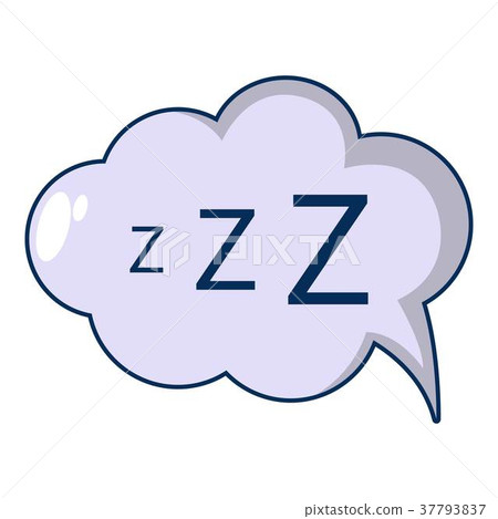 Snoring icon, cartoon style Snoring icon, cartoon style 37793837