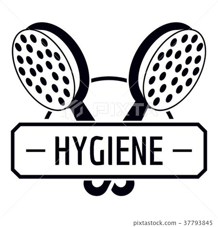 Hygiene shower logo, simple black style Hygiene shower logo, simple black style 37793845