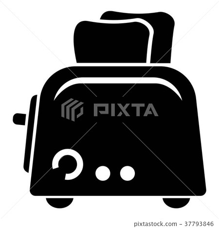 Toaster icon, simple black style Toaster icon, simple black style 37793846