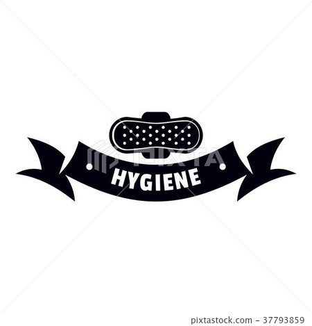 Hygiene wound logo, simple black style 37793859