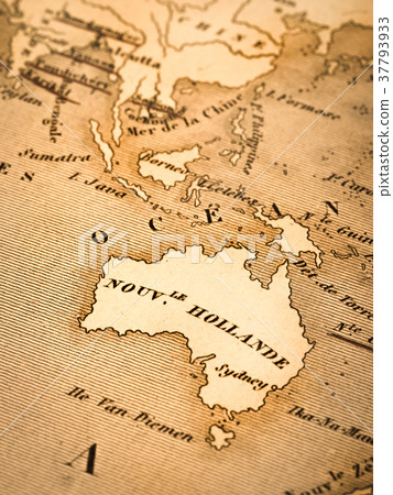 Old world map Australia 37793933