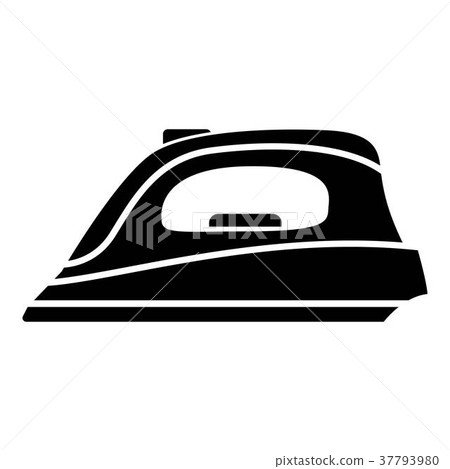 Iron icon, simple black style 37793980